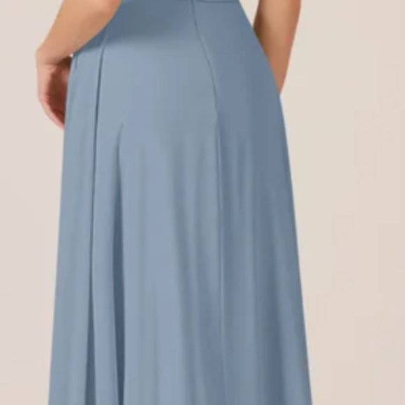 Azazie Bianca Dress - A14 New With Tags Dusty Blue - Picture 2 of 2